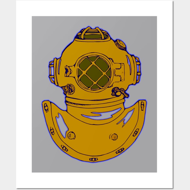 Diving Helmet Wall Art by saitken